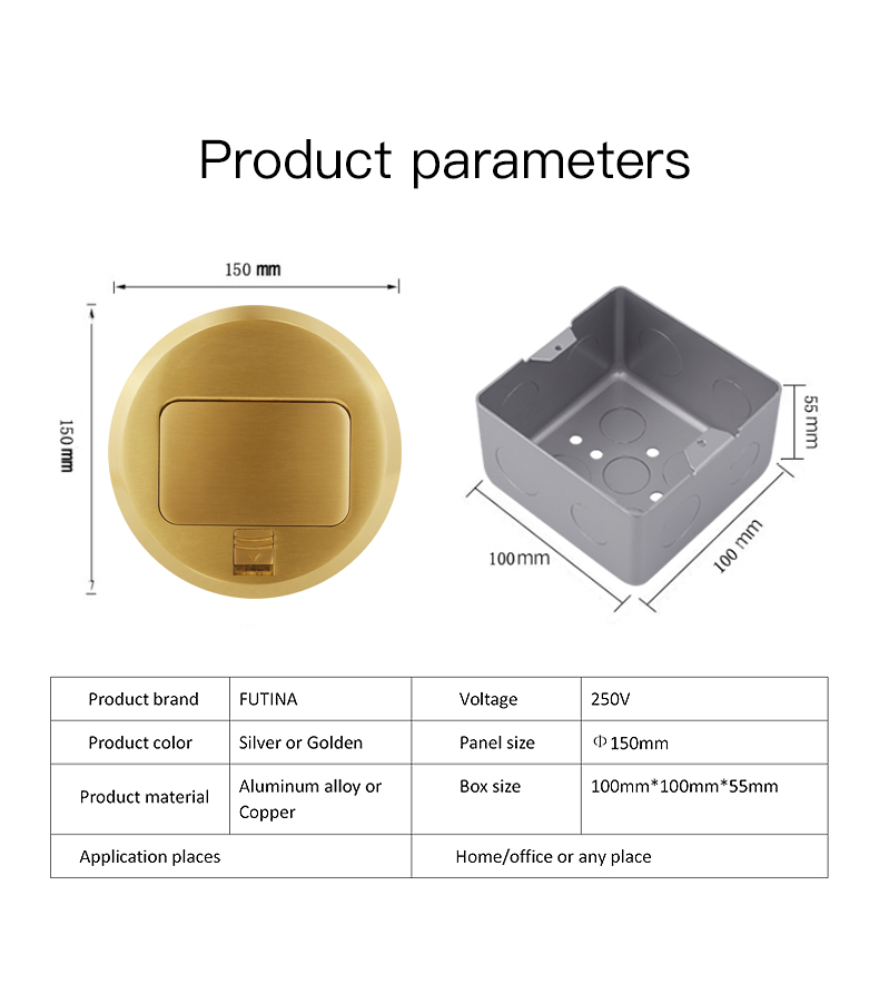 Receptacle For Round Ceiling Box